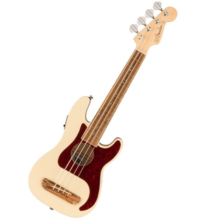 Fender Fullerton Precision Bass Uke Walnut Fingerboard Tortoiseshell Pickguard Olympic White 【横浜店】