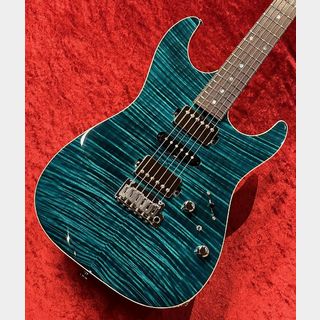 T's Guitars DST-22 "5A Exotic Maple Top / Honduras Mahogany Body" -Teal Green-【Custom Order Model】