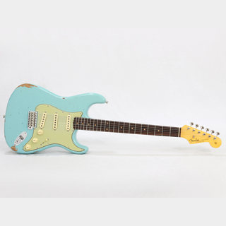 Fender Custom ShopLate 1962 Stratocaster Relic with Closet Classic Hardware Faded Aged Daphne Blue