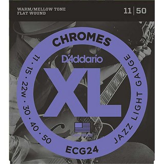 D'AddarioXL Chromes Flat Wound ECG24 (Jazz Light/11-50)