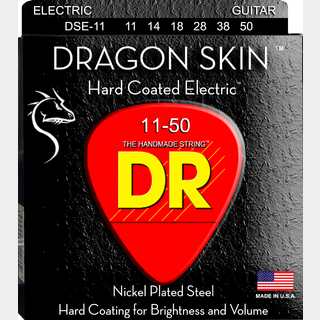 DRDRAGON SKIN ニッケルプレートスチール K3クリアコーテッド ヘビー 011-050 DSE-11エレキギター弦