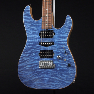 dragonflyHI-STA22 Custom "HSH" 5A Quilted Maple/L.Ash Flame Maple Neck ~Indigo Blue~