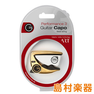 G7thPerformance 3 ART Gold カポタスト 6弦ギター用 エレキ/アコギ/ヴィンテージギター対応