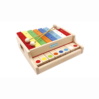 KAWAIG 9051 シロホンピアノ 木琴とピアノの2種類で遊べる楽器玩具