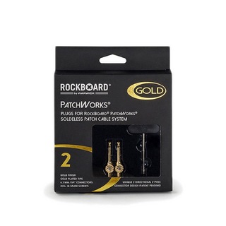 RockBoard RBO CAB PW PLUG 2 GD PatchWorks Solderless Plugs 2 pcs Gold ソルダーレスプラグ