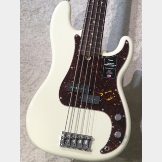 Fender【5弦PB】American Professional II Precision Bass V -Olympic White- #US23081708【4.28kg】