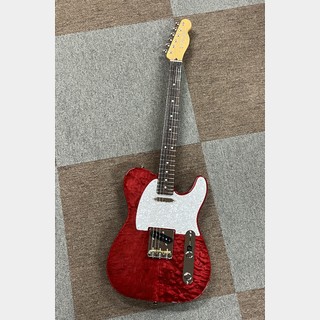 Fender  2024 Collection, Made in Japan Hybrid II Telecaster, Rosewood Fingerboard, Quilt Red Beryl