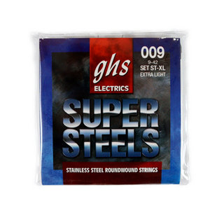 ghs ST-XL Super Steels EXTRA LIGHT 009-042 エレキギター弦×12セット