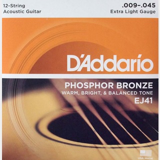 D'Addarioダダリオ EJ41/Extra Light 12-string 12弦用アコースティックギター弦