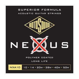 ROTOSOUNDNXA10 Nexus Acoustic Extra Light 10-50 アコースティックギター弦×3セット