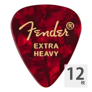 Fender フェンダー 351 Shape Premium Picks Extra Heavy Red Moto ギターピック 12枚入り