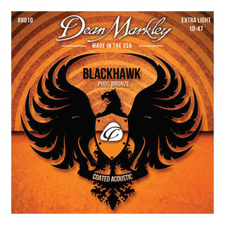 Dean MarkleyDM8010 BLACK HAWK COATED Phos Bronze A STRINGS X-LIGHT 10-47 アコースティックギター弦