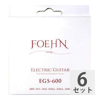 FOEHNEGS-600 ×6セット Electric Guitar Strings Custom Light エレキギター弦 09-46