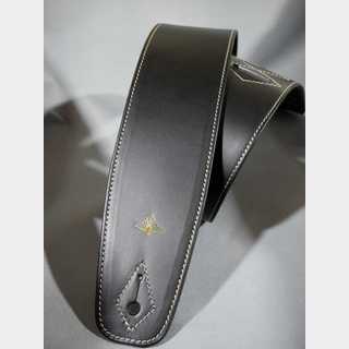 YONEZAWA LEATHER Hand Made Leather Strap / Black #2   