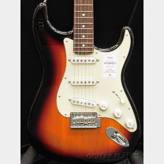 FenderMade In Japan Hybrid II Stratocaster -3-Color Sunburst/Rosewood-【JD23030957】【3.40kg】