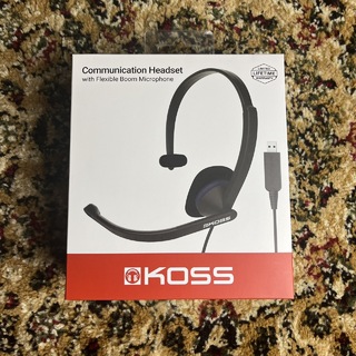 KOSS CS195-USB ヘッドセット 片耳 [ リモート/ テレワーク/ オンライン授業]