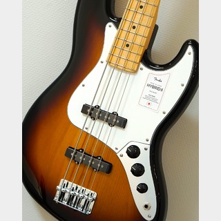 FenderMade in Japan Hybrid II Maple Fingerboard Jazz Bass -3-Tone Sunburst-【#JD23013758】【町田店】