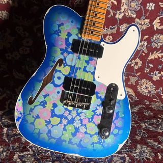 FenderDual P90 Telecaster Thinline Relic【現物画像】Aged Blue Floral