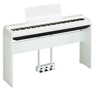 YAMAHA P-125aWH 純正ペダルユニット&スタンドセット 電子ピアノ デジタルピアノ 88鍵盤 ホワイト