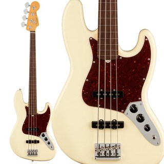 Fender American Professional II Jazz Bass FRETLESS (Olympic White/Rosewood)