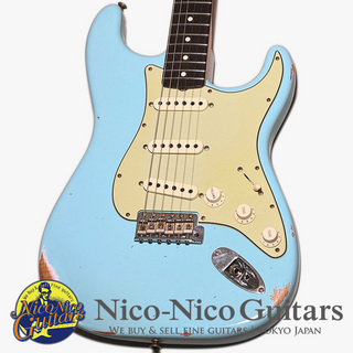 Fender Custom Shop2023 Limited 1960 Stratocaster Relic (Faded Aged Daphne Blue)