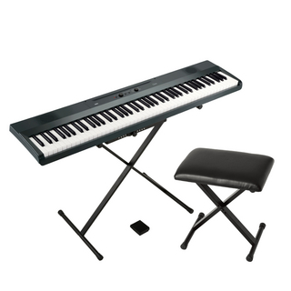 KORGコルグ L1SP MGRAY Liano 電子ピアノ メタリックグレイ X型ピアノ椅子付きセット