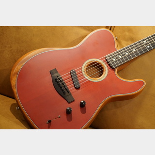 Fender American Acoustasonic Telecaster Ebony Fingerboard Crimson Red