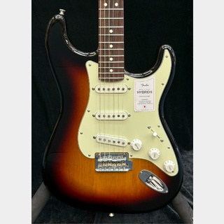 Fender Made In Japan Hybrid II Stratocaster -3-Color Sunburst/Rosewood-【JD23029811】【3.43kg】