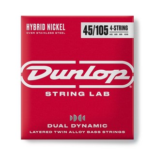 Jim Dunlop Dual Dynamic Layered Twin Alloy Hybrid Wound Nickel Bass 4Strings [DBHYN45105]