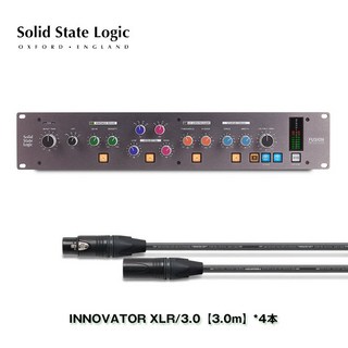 Solid State Logic(SSL)Fusion+Oyaide INNOVATOR高品位ケーブル４本セット【3.0ｍ】(XLR/XLR)【台数限定特価】