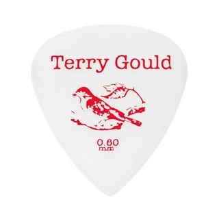 PICKBOY Terry Gould GUITAR PICK (WHITE/ティアドロップ) [0.60mm] ×10枚セット