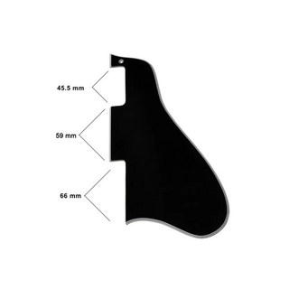 ALLPARTS BLACK PICKGUARD FOR GIBSON ES-335/PG-0813-037【お取り寄せ商品】