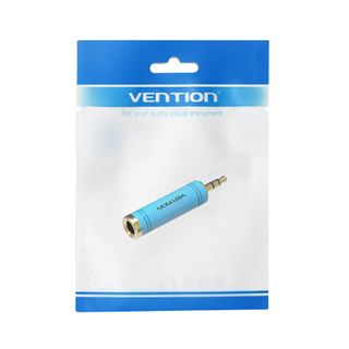 VENTION 6.5mm Female to 3.5mm Male Adapter Blue