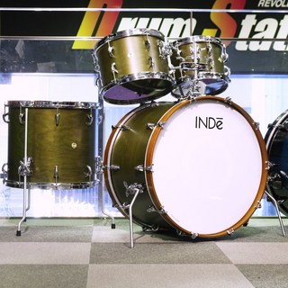 INDe Flex-Tuned Maple 4pc Drum Kit [22BD，16FT，12&10TT] -Matte Olive Lacquer