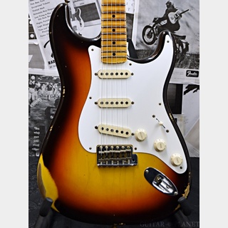 Fender Custom Shop ~Custom Collection~1958 Stratocaster Relic -Faded/Aged Chocolate 3 Color Sunburst-