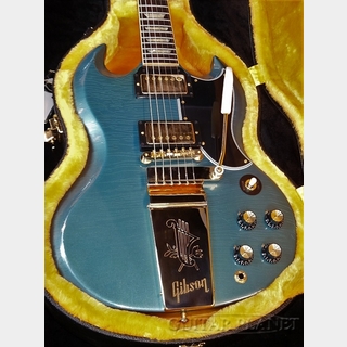 Gibson Custom Shop~Limited Run~ 1964 SG Standard With Maestro Vibrola & Gold Hardware Antique Pelham Blue Light Aged 