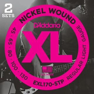 D'Addario XL Nickel Round Wound EXL170-5TP