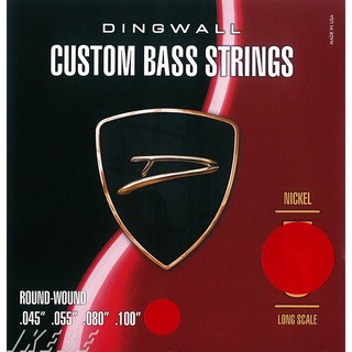 DINGWALL CUSTOM BASS STRINGS [NICKEL 4ST] SET ROUND-WOUND .045-.100