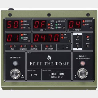 Free The Tone FLIGHT TIME FT-2Y《ディレイ》【WEBショップ限定】