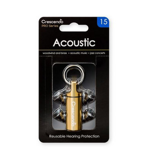 CRESCENDO Acoustic 15 イヤープロテクター [ 管楽器/ アコースティックミュージック/ ジャズコンサート]等