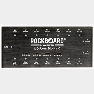 RockBoardISO Power Block V16 エフェクター用パワーサプライ 【最大15台対応】【9V×8/18V×2】