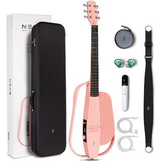 Enya NEXG PINK スマートギター アコースティックギター 静音 アンプ内蔵 ワイヤレスマイク付属 Blutooth搭載 ネ