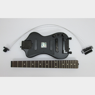 SGTech3分割ポータブル型高級エレキギター SGT-3DPEG01NS ブラックつや消し シングルコイルケース無し