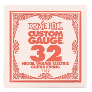 ERNIE BALL アーニーボール 1132 .032 NICKEL WOUND ELECTRIC GUITAR STRING SINGLE エレキギター用バラ弦