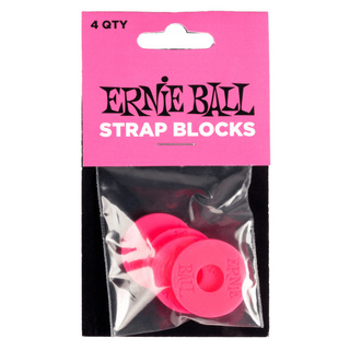 ERNIE BALL STRAP BLOCKS 4PK - PINK ストラップブロック