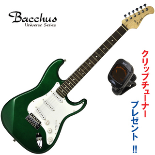 BacchusBacchus BST-1R GRM (グリーンメタリック) ストラトキャスター｜クリップチューナー・プレゼント中! 