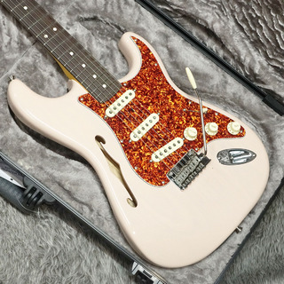 Fender American Professional II Stratocaster Thinline RW Transparent Shell Pink