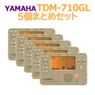 YAMAHATDM-710GL 5個まとめセット チューナーメトロノーム ゴールド