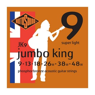 ROTOSOUNDJK9 Jumbo King Super Light 9-48 アコースティックギター弦