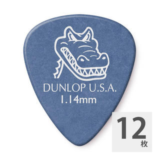 Jim Dunlop 417R GATOR GRIP STD BLUE 1.14 ギターピック×12枚